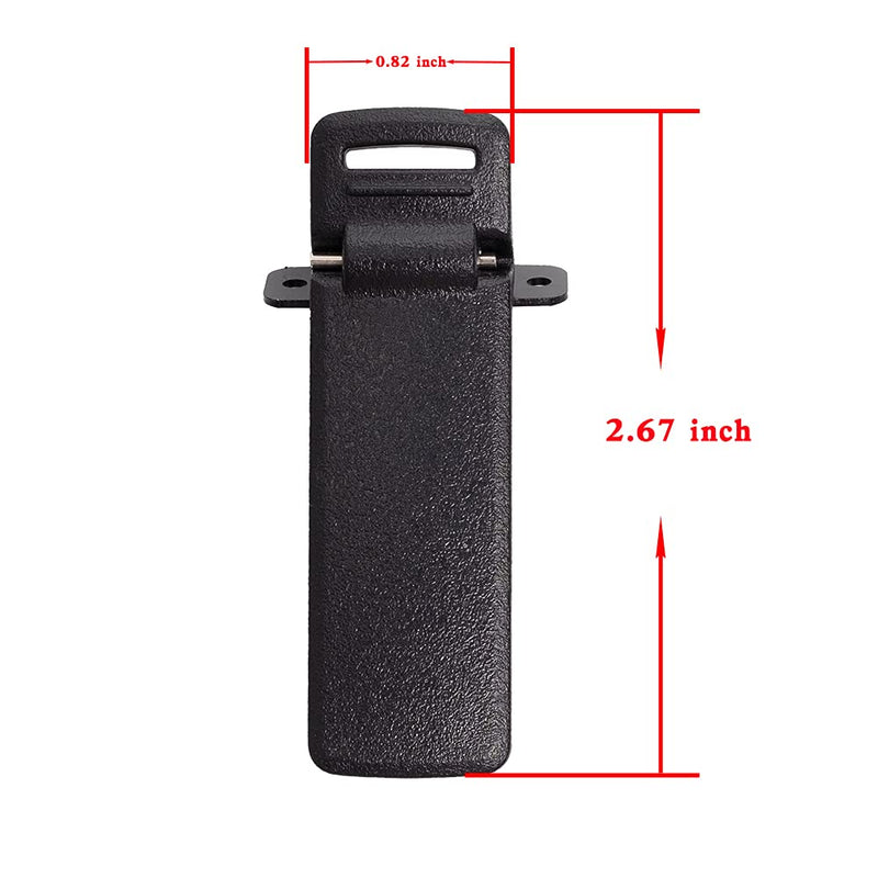  [AUSTRALIA] - Caroo UV-5R Replacement Belt Clip for Baofeng UV-5RA UV-5RB UV-5RC 5RD 5RE 5RE+ Two Way Radio Walkie Talkie Back Clip,10 Pack
