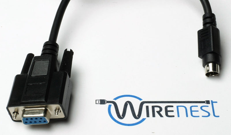  [AUSTRALIA] - Wirenest 3ft VISCA PTZ Camera Control Cable for Sony EVI/BRC/SRG Series RS232 8 Pin Mini DIN to DB9F Serial