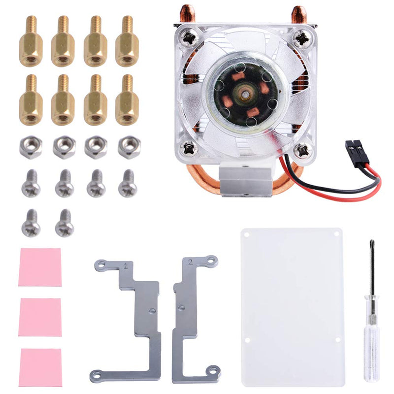  [AUSTRALIA] - GeeekPi Raspberry Pi Cooling Fan, Raspberry Pi ICE Tower Cooler, RGB Cooling Fan with Raspberry Pi Heatsink for Raspberry Pi 4 Model B & Raspberry Pi 3B+ & Raspberry Pi 3 Model B