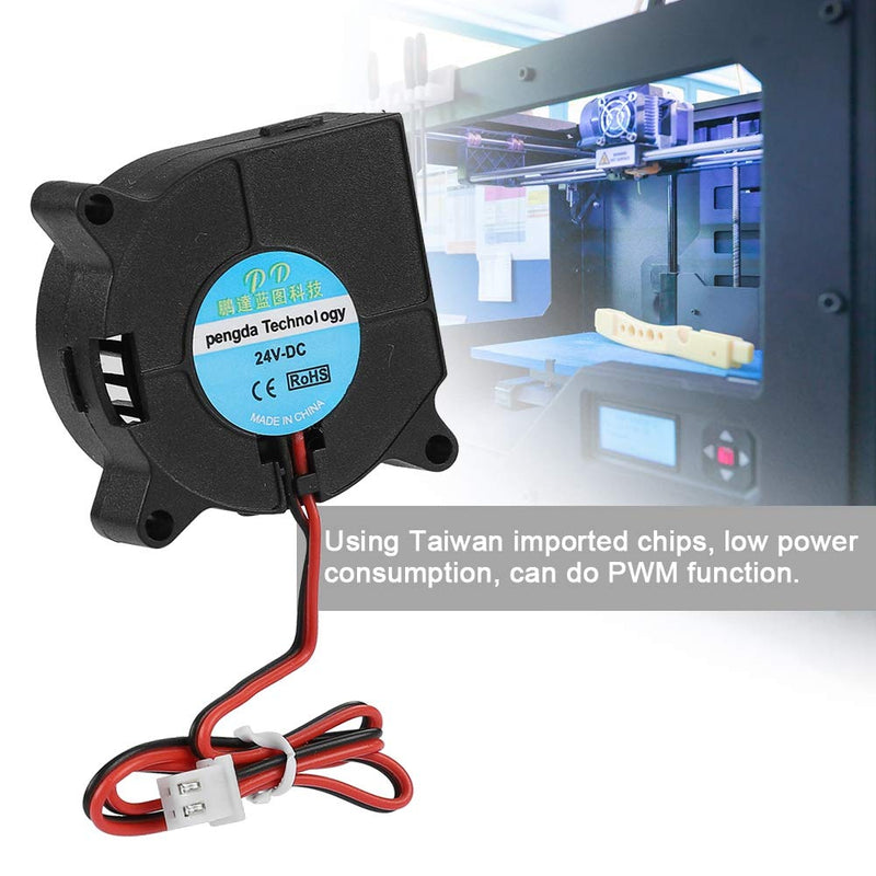  [AUSTRALIA] - Cooling Fan for 3D Printer, 4020 DC 40 x 40 x 20mm Turbo Fan Blower Cooling Fan for 3D Printer Accessories(24V) 24V