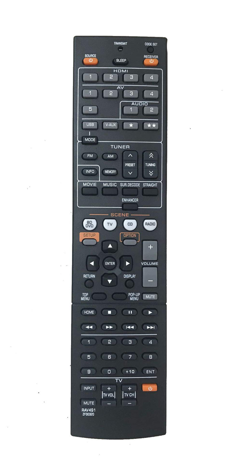  [AUSTRALIA] - Replacement Remote Control RAV491 ZF30320 for Yamaha RX-465BL YHT-494BL RX-V565BL YHT-397BL YHT-493BL RXV765 AV Receiver