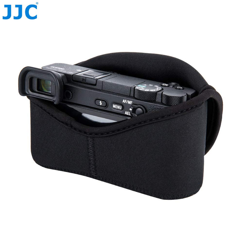  [AUSTRALIA] - JJC Ultra Light Neoprene Black Camera Case for A6600/A6500/A6400/A6300/A6100/A6000 with 16-50mm lens, RX1RII, SX420IS, LX100II, fp, fp L and other camera with lens up to 4.7 x 2.9 x 3.4 (W x H x D)