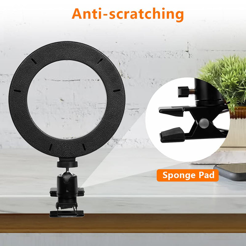  [AUSTRALIA] - Video Conference Lighting,6” Ring Light for Laptop with 3 Light Modes for Zoom Meeting, Remote Working, Live Streaming, Online Teaching, Video Recording