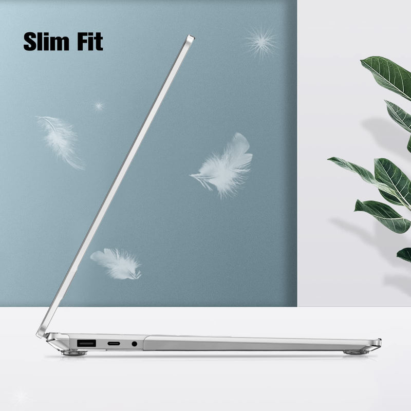  [AUSTRALIA] - Fintie Case for 15 Inch Microsoft Surface Laptop 5 4 3 with Metal Keyboard (Model: 1872/1873//1953/1979) - Protective Slim Snap On Hard Shell Cover, Crystal Clear