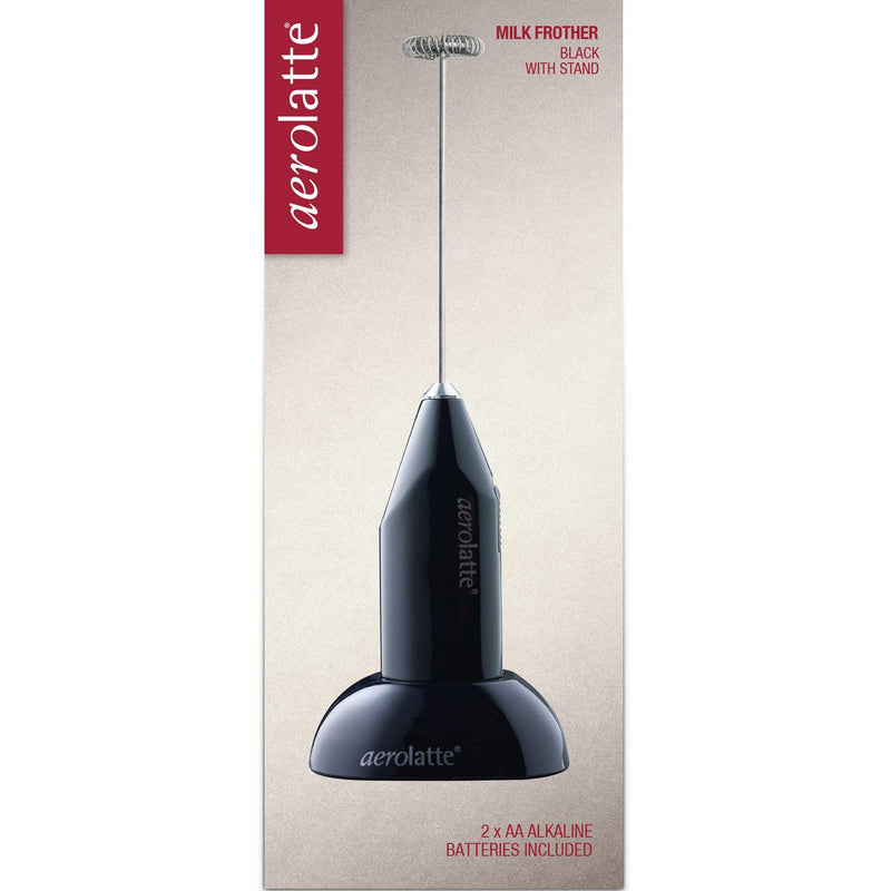  [AUSTRALIA] - Aerolatte Handheld Milk Frother with Stand, Black Black with Stand