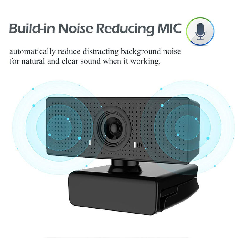  [AUSTRALIA] - Webcam with Microphone, 1080P Full HD PC Desktop Computer Laptop Mac Web Camera for Streaming Video Calling Recording Video Conference Study Video Teaching Business Gaming