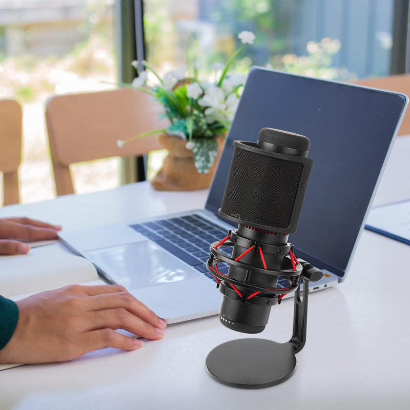  [AUSTRALIA] - WIBOND Mic Pop Filter Compatible with HyperX QuadCast S Mic- Metal Mesh Pop Filter shield Microphone Windscreen Foam Cover Mic Shield Mask