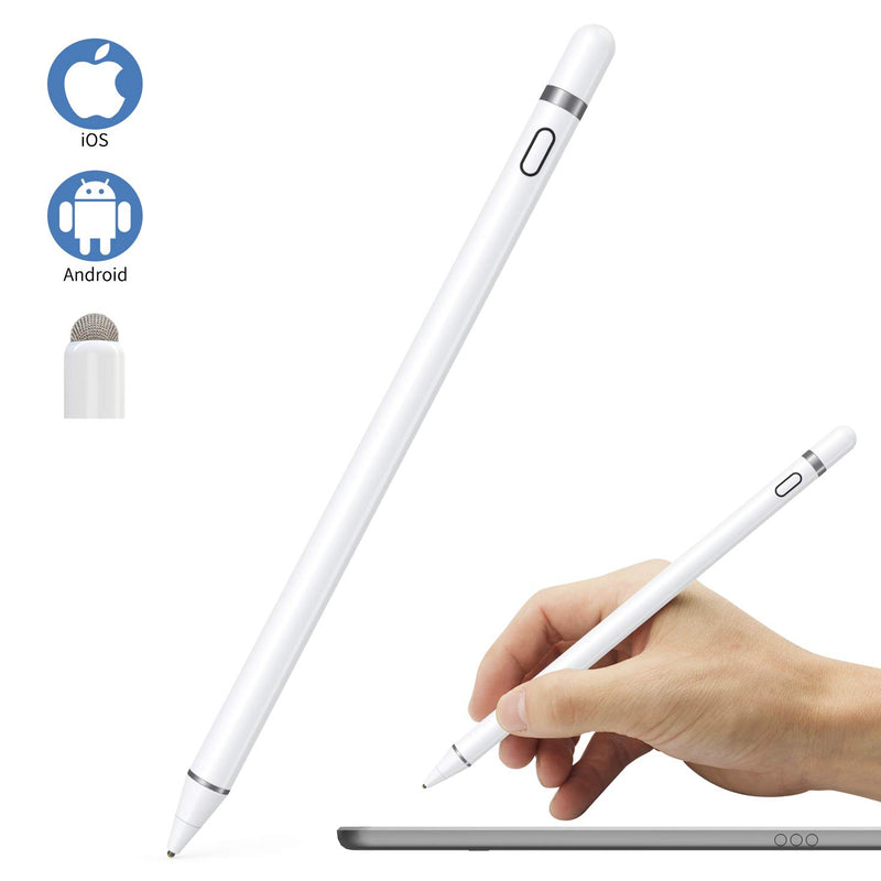 Active Stylus Pen Compatible for iOS&Android Touch Screens, Pencil for iPad with Dual Touch Function,Rechargeable Stylus for iPad/iPad Pro/Air/Mini/iPhone/Cellphone/Samsung/Tablet Drawing&Writing - LeoForward Australia