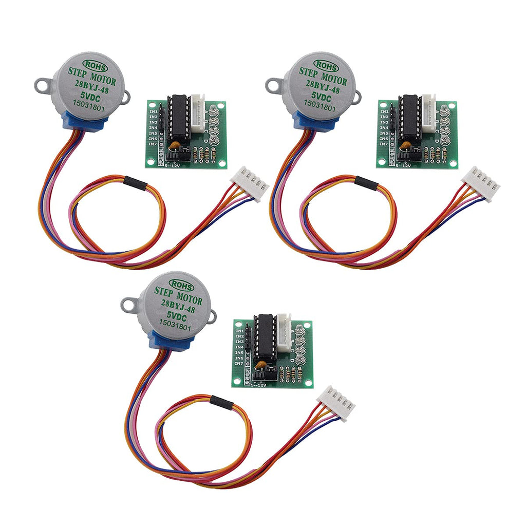  [AUSTRALIA] - OCESTORE 3 Sets ULN2003 Stepper Motor Driver Board 5V 28BYJ-48 Stepper Motor Stepper Motor