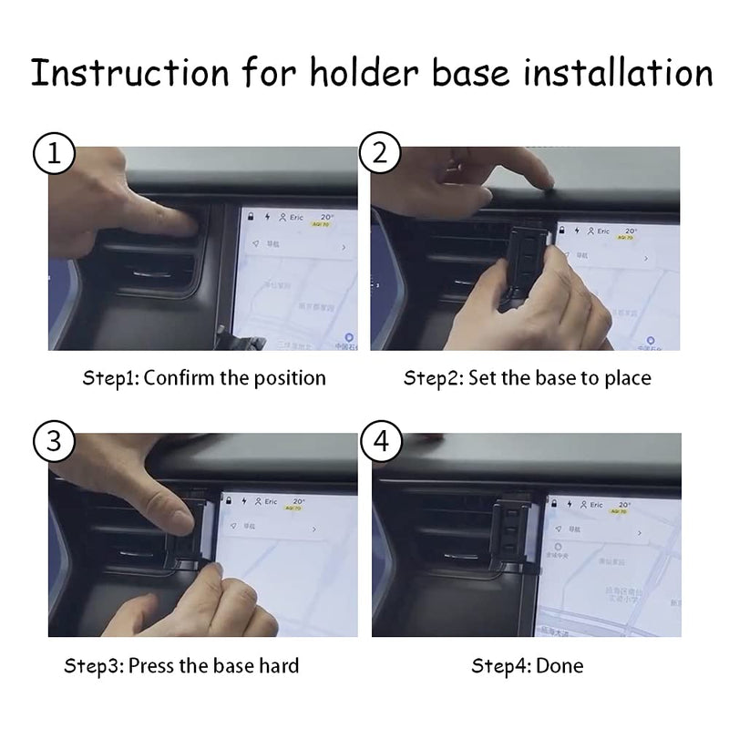  [AUSTRALIA] - musttrue LUNQIN Car Phone Holder for 2016-2020 Tesla Model X and 2012-2020 Model S SUV Auto Accessories Navigation Bracket Interior Decoration Mobile Cell Phone Mount