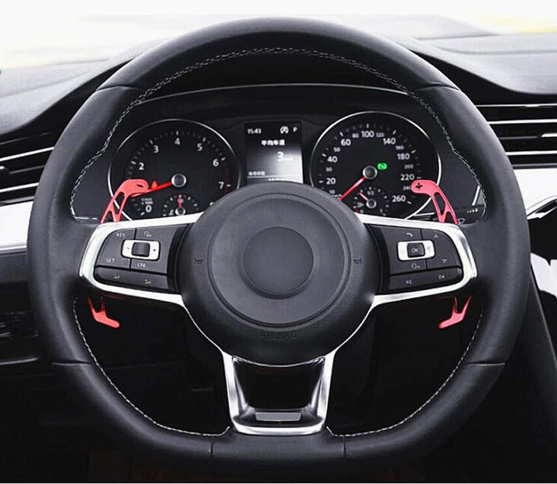  [AUSTRALIA] - Joygowe Car Steering Wheel Shift Paddle for VW Polo Golf 7 MK7 GTI GTD GTE Passat R-line Jetta Lamando Scirocco DGS Extension Paddle (Red) Red