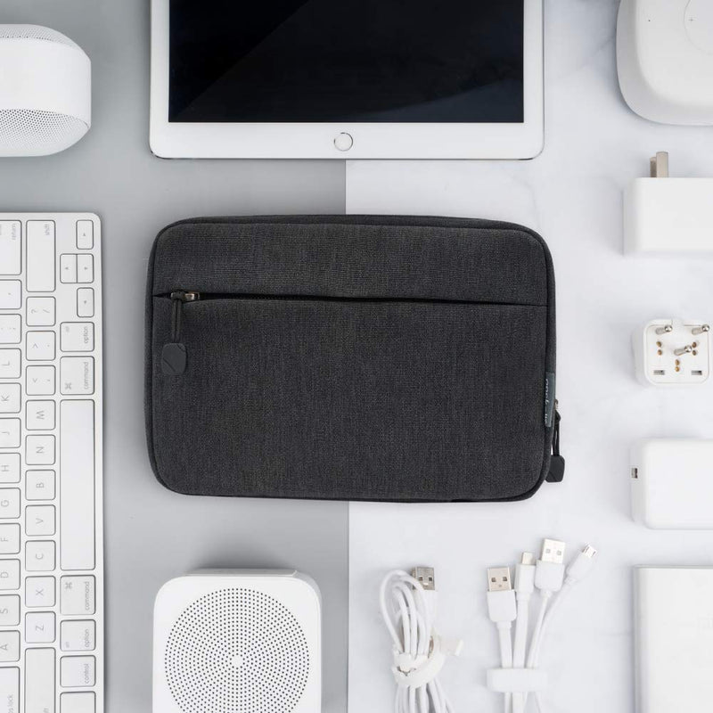  [AUSTRALIA] - pack all Electronic Organizer, Cable Organizer Bag, Cord Travel Organizer for Cables, Chargers, Phones, USB cords, SD Cards (Black) Black