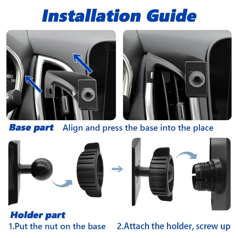  [AUSTRALIA] - JOCUNDLY Car Phone Mount for 2018-2023 Chevrolet Equinox Chevy [Thick Case Friendly] Mobile Phone Holder Cell Navigation Bracket Air Vent Auto Accessories Cradles, All Phones