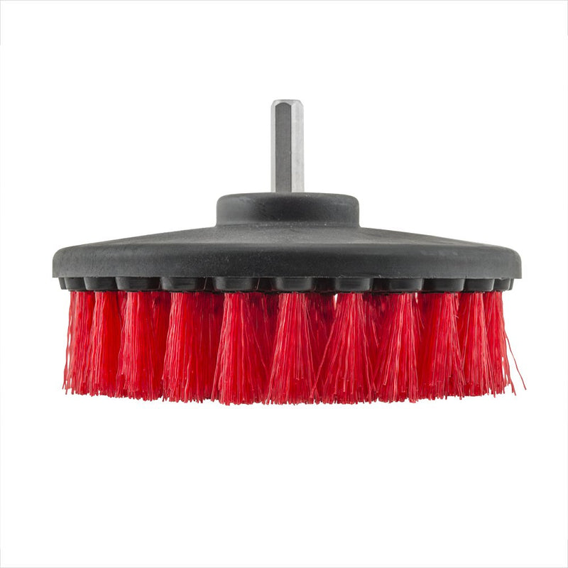  [AUSTRALIA] - Chemical Guys Acc_201_Brush_HD Heavy Duty Carpet Brush with Drill Attachment, Red