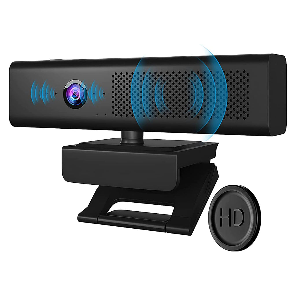  [AUSTRALIA] - 1080P Wide Angle Webcam, 2021 COSHIP Conference Camera with 4 Microphones, Privacy Cover, Advanced Auto-Focus, Streaming Web Camera for Zoom Skype Facetime, Compatible for Mac OS Windows 10/8/7
