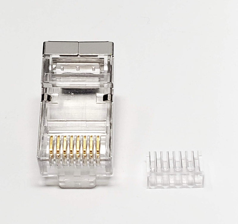  [AUSTRALIA] - Micro Connectors Cat 6 Modular Shielded Plug Stranded Wire 50U, with Load Bar /50-Pack