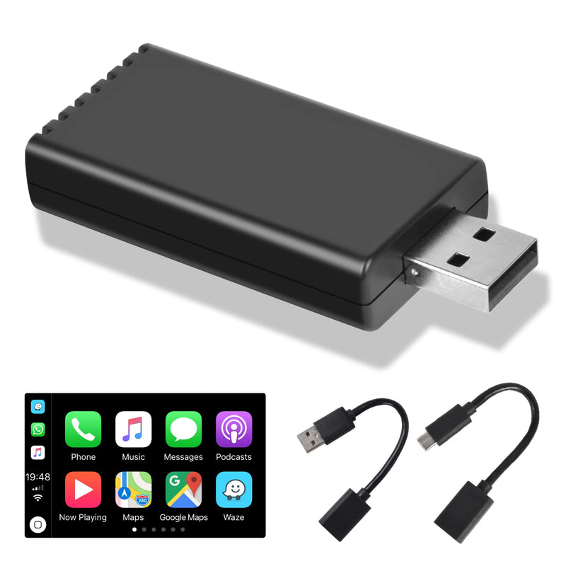  [AUSTRALIA] - Original Car Wired to Wireless Carplay USB Adapter Fastest and Most Compact Wireless CarPlay Adapter USB-A and USB-C Cables 5.8GHz WiFi Plug & Play No Delay Online Apple CarPlay Magic Box Carplay