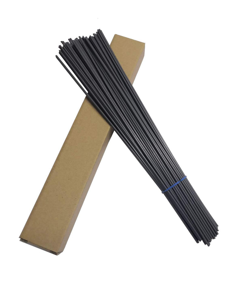  [AUSTRALIA] - Gray PVC Plastic Welding Rods - 52Ft Length ，0.2"W x 0.1"H Grey
