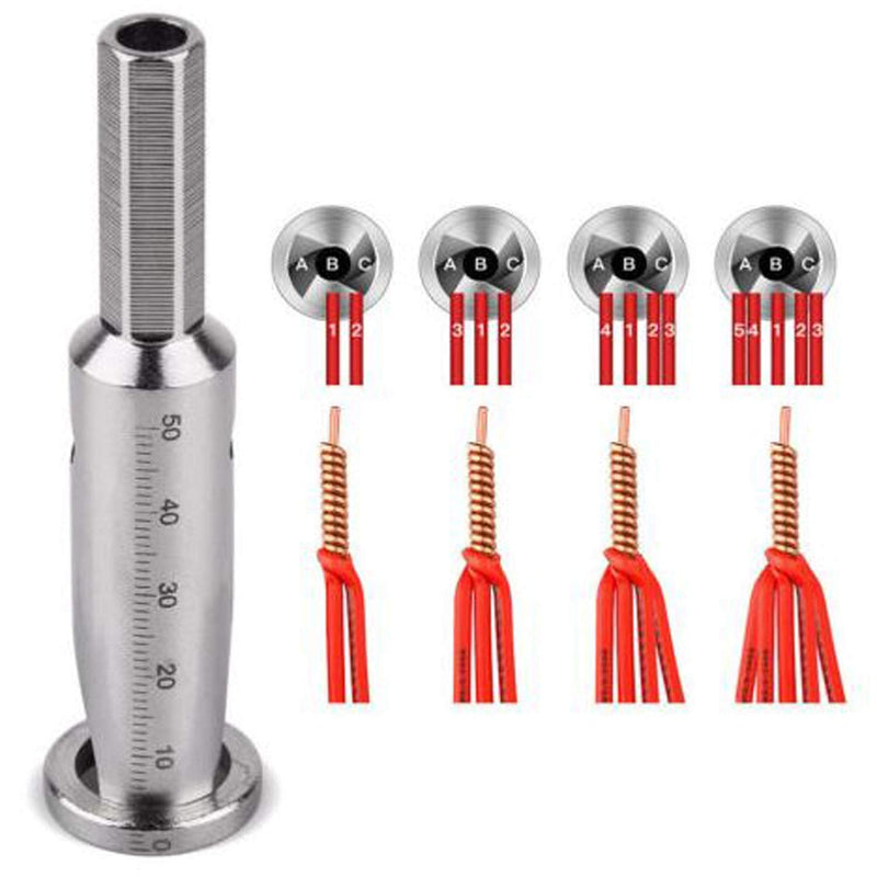  [AUSTRALIA] - Neepanda Wire Twisting Tool, Wire Stripper and Twister, Quick Connector Twist Wire Tool for Power Drill Drivers, Power Tool Accessories Simultaneously Stripping and Twist Wire Cable (4 Square)