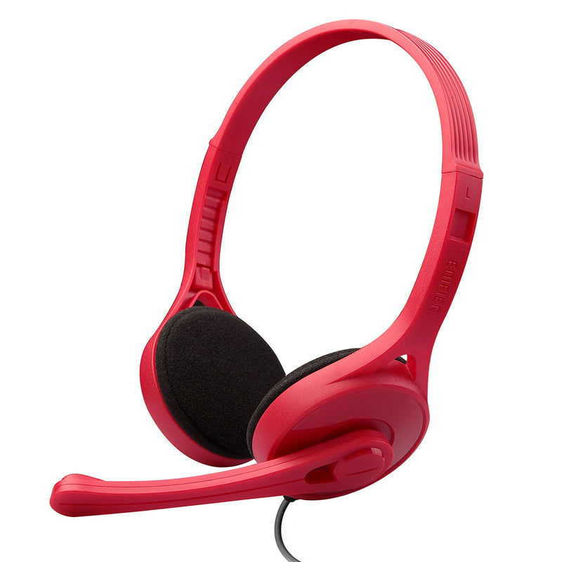  [AUSTRALIA] - Edifier K550 Super-Light Computer Headset for Communication, Perfect for Call Center or Reception - Red
