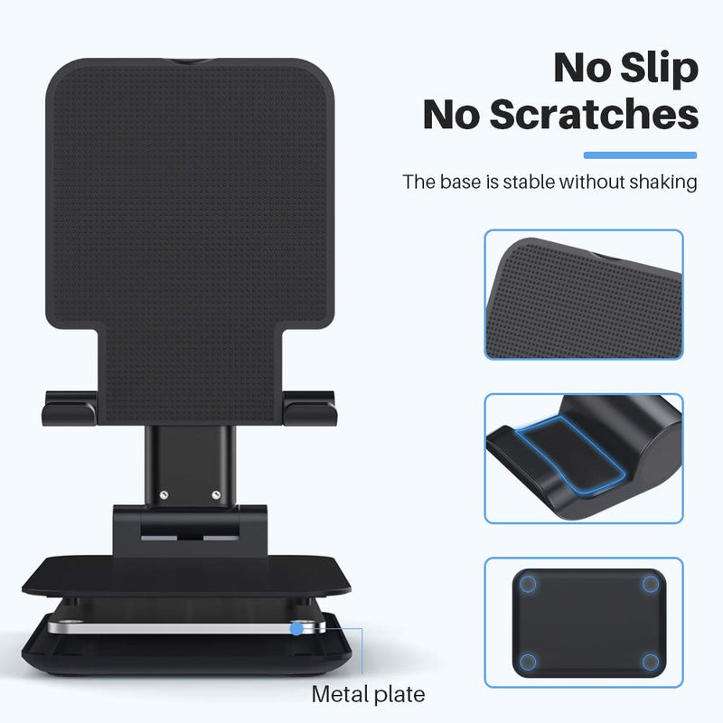  [AUSTRALIA] - Anozer Foldable & Adjustable Tablet Stand, Compact Extendable iPad Stand for Desk, Desktop Tablet Holder Compatible with Phones, iPad Pro/Air/Mini, Samsung Galaxy Tabs, Surface Pro, Kindle(7-13“)