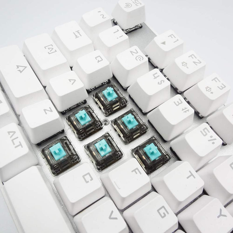 DUROCK Linear Switches 67g Translucent Smokey L5 Switch with Gold-Plated Spring Smooth Robin Blue Stem 5 Pins Linear Keyswitch for DIY Mechanical Keyboards (20pcs, Blue Smokey) 20pcs - LeoForward Australia