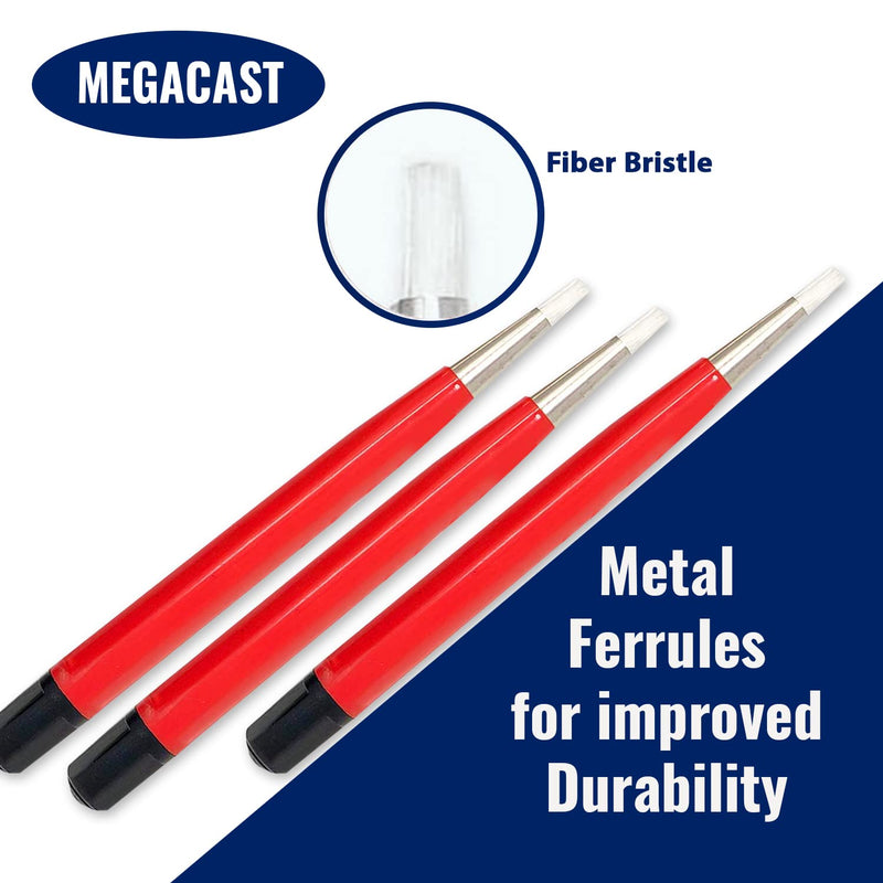  [AUSTRALIA] - Megacast Fiberglass Scratch Brush Pen - 3 Pack - Jewelry, Watch, Coin Cleaning, Electronic Applications, Removing Rust and Corrosion