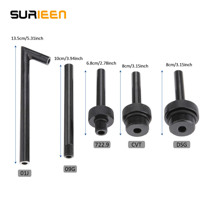 SURIEEN 5Pcs Automatic Transmission Service Fluid Oil Filling Filler Adapter ATF DSG CVT 09G 01J 722.9 for VW Audi Benz - LeoForward Australia