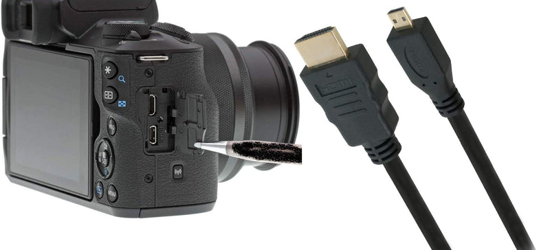  [AUSTRALIA] - BRENDAZ Micro-HDMI to HDMI Cable Compatible with Olympus OM-D E-M1 Mark III, OM-D E-M10 Mark IV, OM-D E-M10 Mark III Mirrorless Digital Camera (6-feet) 6-feet