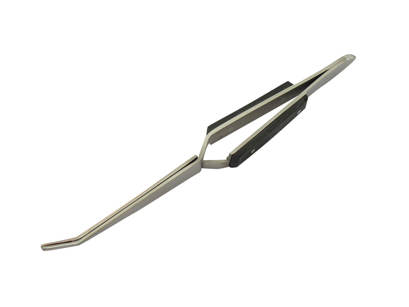  [AUSTRALIA] - 3x soldering tweezers, clamping tweezers, cross tweezers, technical tweezers, curved, grooved, length 16 cm