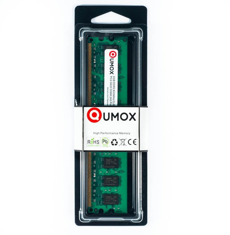  [AUSTRALIA] - QUMOX 8GB(4X 2GB) DDR2 800MHz PC2-6400 PC2-6300 DDR2 800 8GB (240 PIN) DIMM Desktop Memory DDR2 800 DIMM 2GB x4