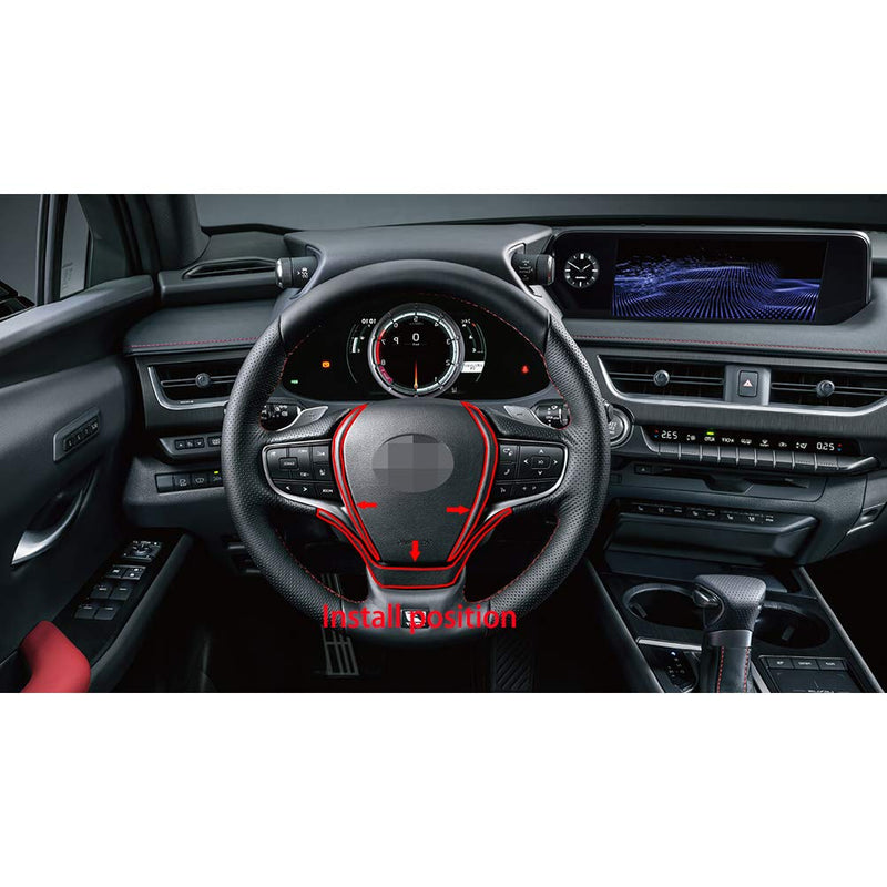  [AUSTRALIA] - Beautost Fit for Lexus UX 200 250h UX200 UX250h 2019 2020 Wheel Steering Trim Panel Cover Black
