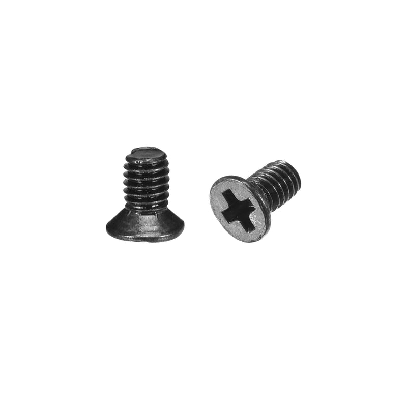  [AUSTRALIA] - uxcell M2.5 x 4mm Phillips Screw Fastener Black for Laptop PC TV Fan Switch 150pcs M2.5x4mm