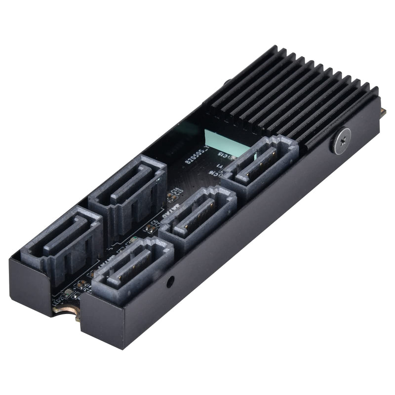  [AUSTRALIA] - SilverStone Technology ECS07 5-Port SATA Gen3 6Gbps Non-RAID M.2 PCIe Storage Expansion Card, SST-ECS07