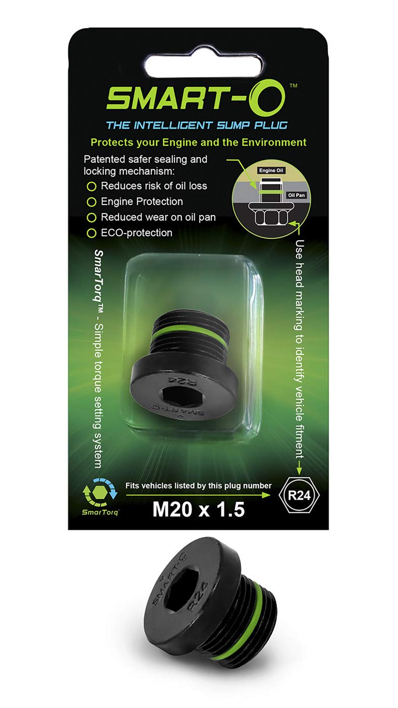 SMART-O R24 Oil Drain Plug M20x1.5mm - Engine oil Pan Protection Plug with Anti-leak & Anti-vibration function - Install Faster, Re-usable and Eco-friendly - LeoForward Australia
