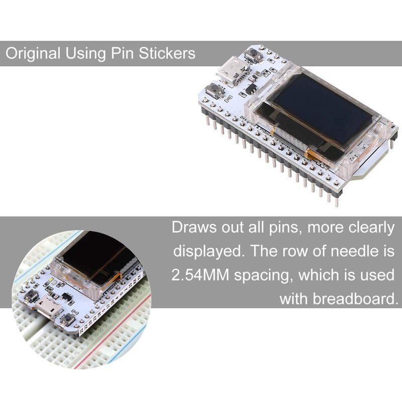  [AUSTRALIA] - MakerFocus ESP32 Development Board Upgraded Version 8MB Flash, ESP32 WiFi Bluetooth, ESP32 OLED 0.96 Inch OLED Display CP2102 Internet for Ar duino ESP8266 NodeMCU