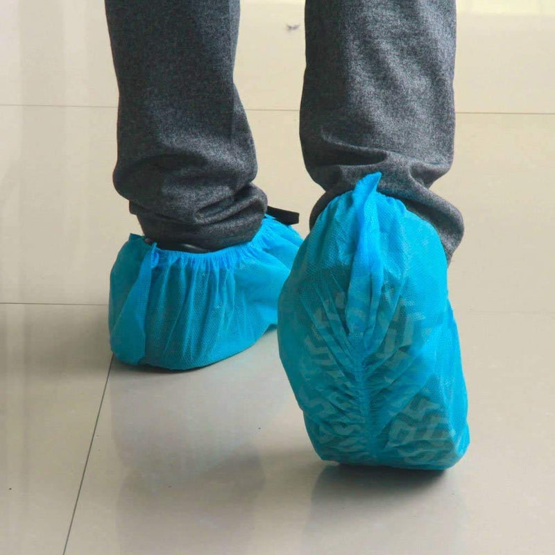  [AUSTRALIA] - ELEpure Shoe Covers Disposable Non Slip for Kids 50Pack (25Pairs) Non-woven Fabric Stretchable Durable - Fit US Children's 8-13.5/1-4 Blue(Small) Small
