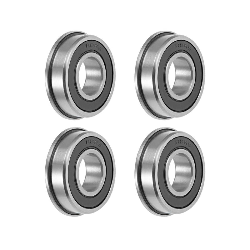  [AUSTRALIA] - uxcell FR8-2RS Flange Ball Bearing 1/2"x1-1/8"x5/16" Shielded Chrome Bearings 4pcs