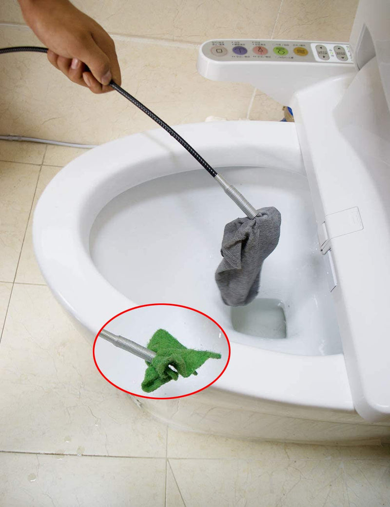  [AUSTRALIA] - AUSAYE Reaching Assist Tool Pick Up Tool, 24 Inch Retractable Stick with 4 Claws,Snake & Cable Aid, Use to Grab Trash & Unclog Hair from Litter Pick, Home Drains, Sink, Toilet & Clean Dryer Vents