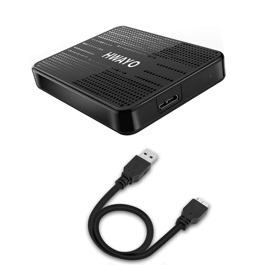  [AUSTRALIA] - HWAYO 120GB Portable External Hard Drive Ultra Slim 2.5'' USB 3.0 HDD Storage for PC, Desktop, Laptop, MacBook, Chromebook Bright Black