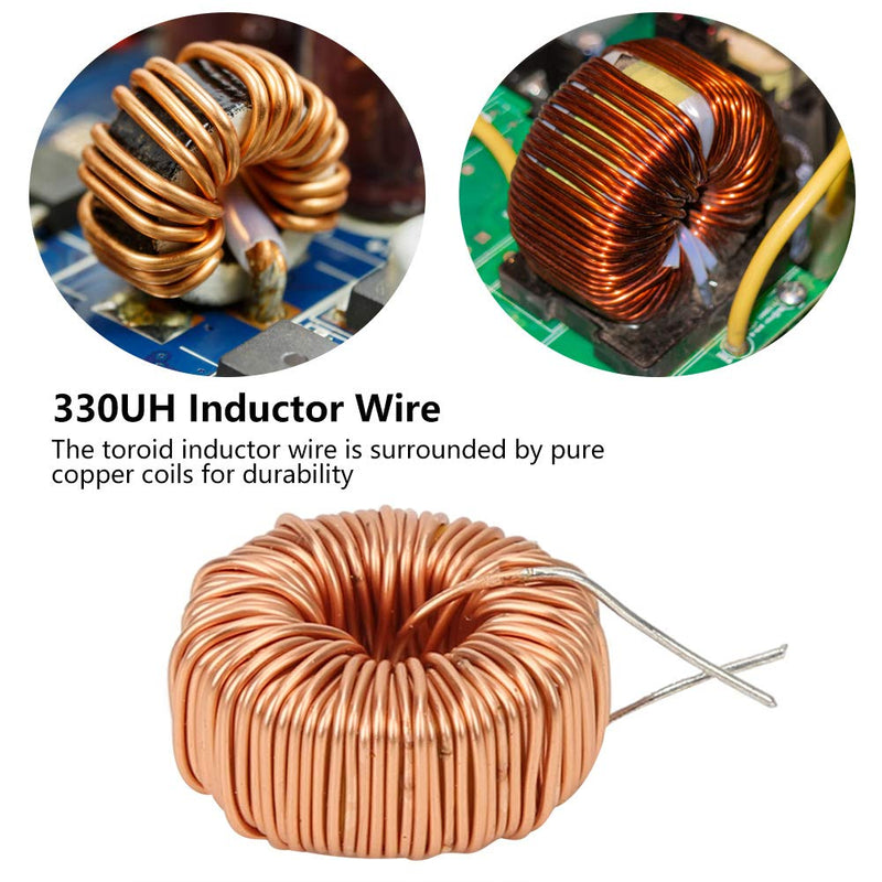  [AUSTRALIA] - 20pcs Toroid Inductor Wire Toroid Magnetic Inductor Monolayer Wire Inductance Coil for PCB Board 5026 330UH 3A