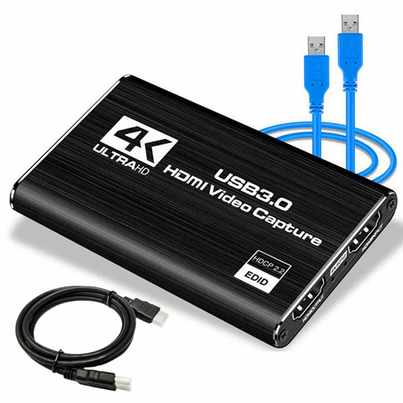  [AUSTRALIA] - Capture Card, bywin 4K Audio Video Capture Card USB3.0 HDMI Capture Card with Loop Out 1080p 60fps Video Recorder for Game Recording, Live Streaming, Broadcasting,Video Conference