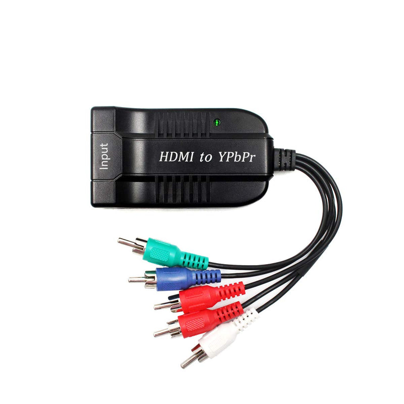  [AUSTRALIA] - Female HDMI to Male Scaler YPbPr Converter, HDMI to Video Ypbpr Adapter HDMI to Scaler Component Converter with YPBPR Cable Power Adapter Compatible for Apple TV, PS3, Xbox, Fire Stick, DVD Players