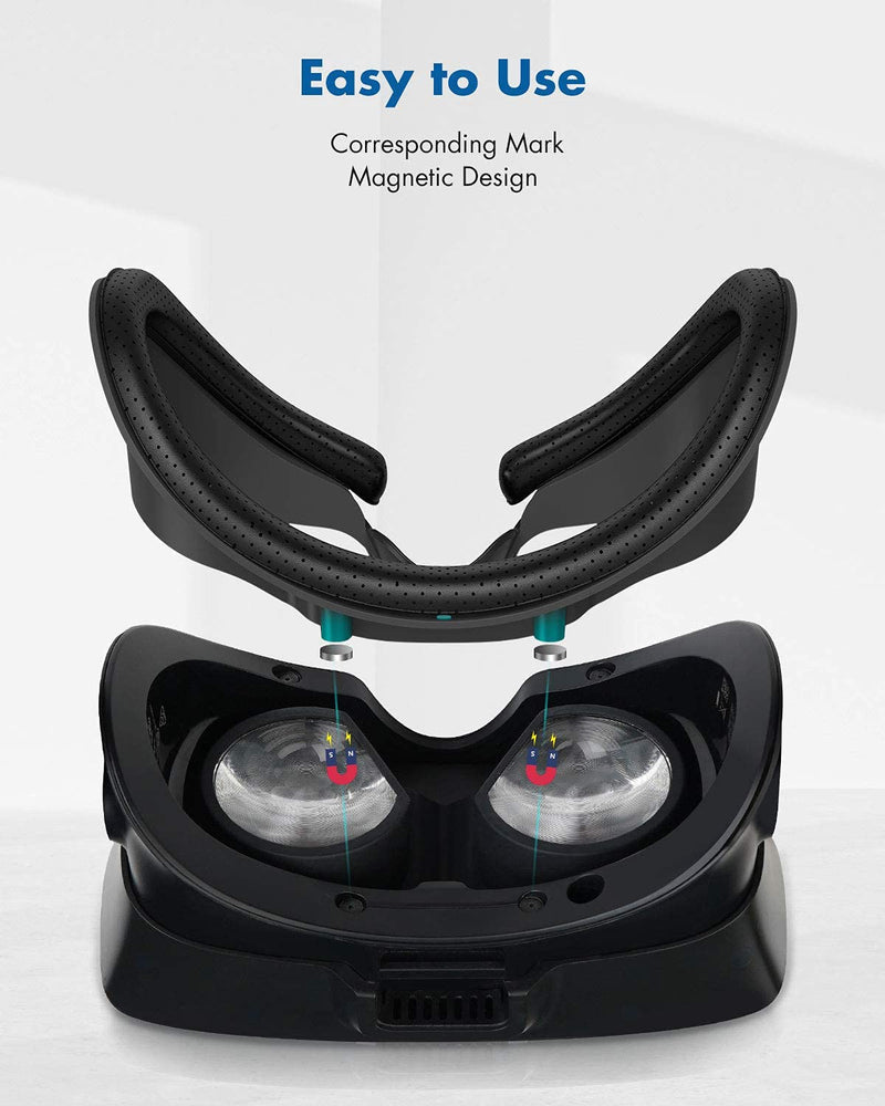  [AUSTRALIA] - KIWI design Controller Grips Cover for Valve Index and VR Facial Interface Bracket with Anti-Leakage Nose Pad