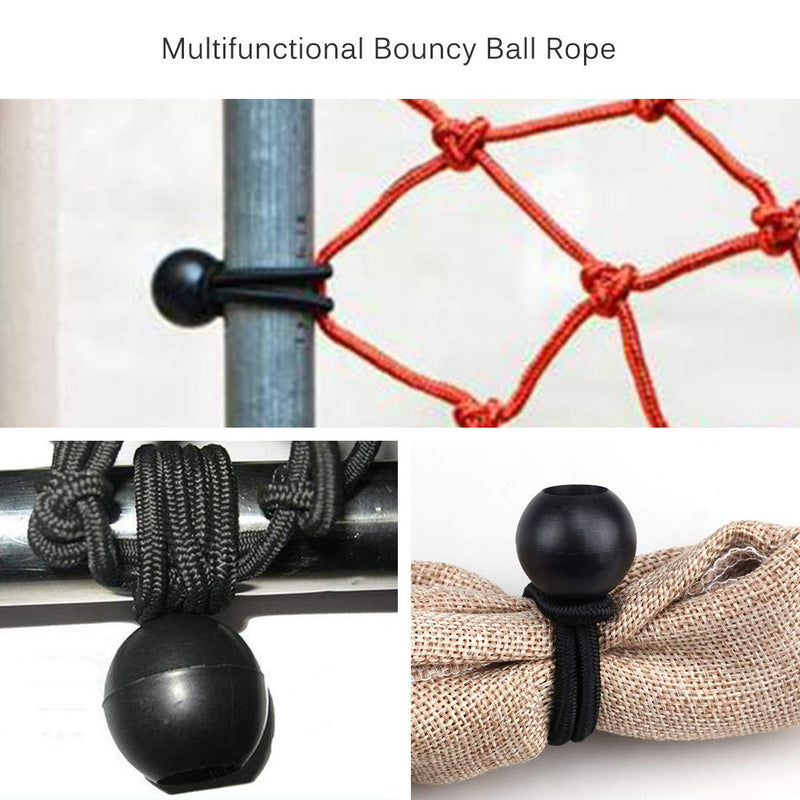  [AUSTRALIA] - 30 Pack Bungee Balls, Taomoder Black Bungee Cord HeavyWeight 4 inches Tarp Bungee Cords Tie Down Straps Multifunction Elastic Rope for Camping, Tents, Cargo, Projector Screen, Canopy Tent