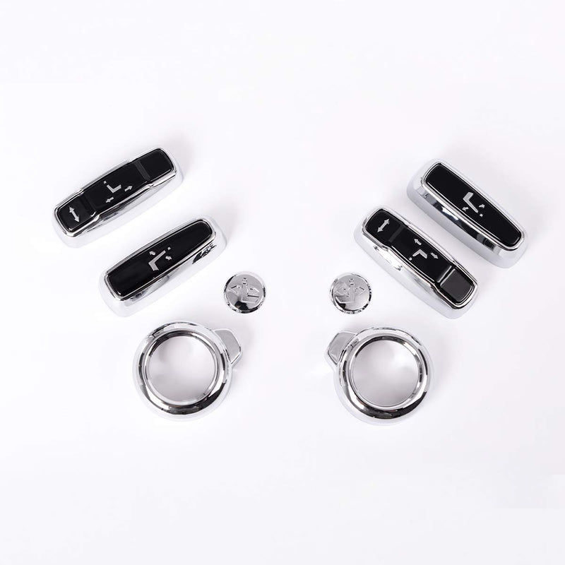 [AUSTRALIA] - CHEYA 8Pcs ABS Seat Adjustment Button Cover Trim for Land Rover Range Rover Sport/Velar/Evoque/Discovery 5