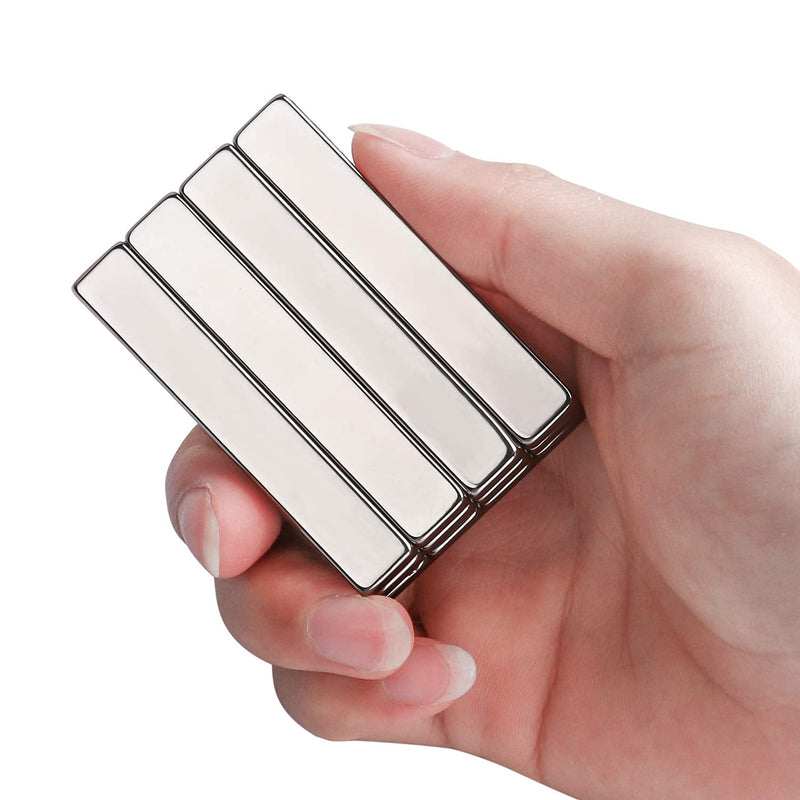  [AUSTRALIA] - LOVIMAG Strong Neodymium Bar Magnets, Rare Earth Neodymium Magnets with Double-Sided Adhesive Ideal for Refrigerator Magnets, Shower Door, Work or Office etc,60 x 10 x 5 mm, Pack of 12 60x10x5mm-12p