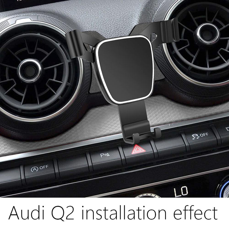  [AUSTRALIA] - LUNQIN Car Phone Holder for Audi Q2 2018-2023 Auto Accessories Navigation Bracket Interior Decoration Mobile Cell Phone Mount