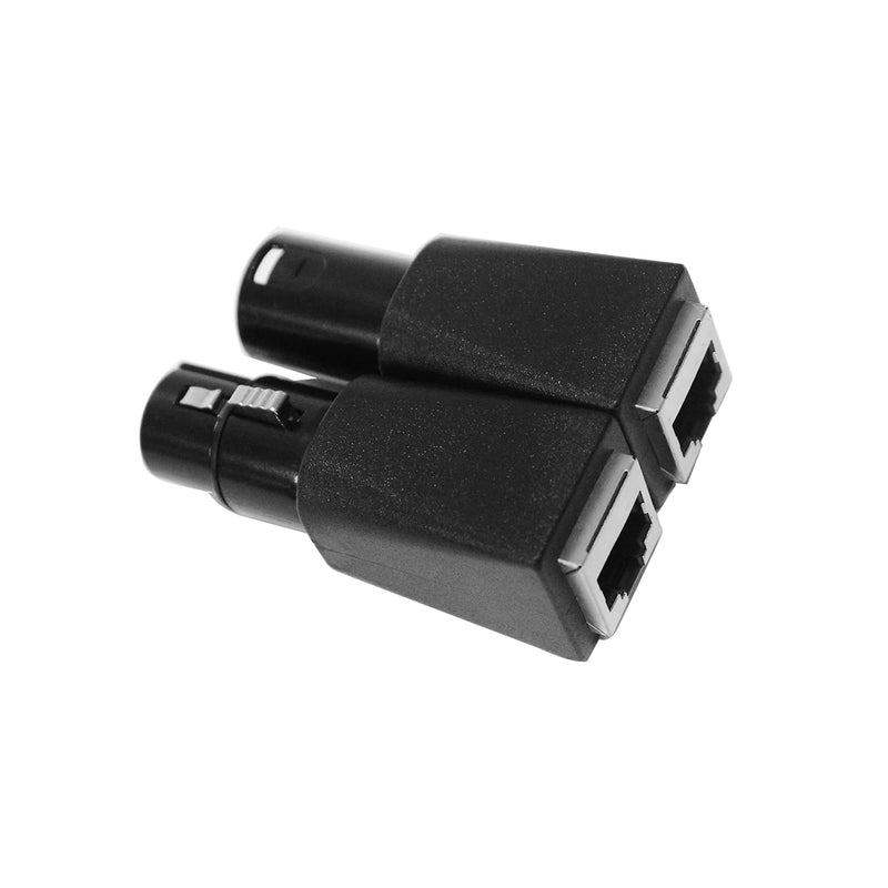  [AUSTRALIA] - Toronce DMX to RJ45 Connector RJ45 Ethernet to 5 Pin XLR DMX Female & Male Adapter Sets （5PIN_1Pair） 5PIN_1 Pair