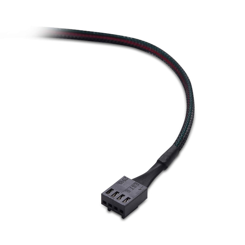  [AUSTRALIA] - Cable Matters 2-Pack PWM 4 Pin Fan Extension Cable - 12 Inches